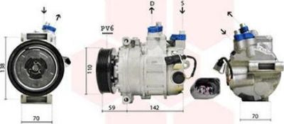 Van Wezel 0300K029 компрессор, кондиционер на SKODA FABIA