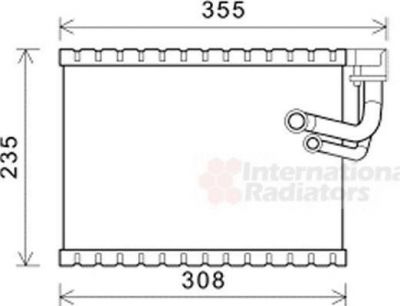 Van Wezel 0300V326 испаритель, кондиционер на AUDI Q5 (8R)