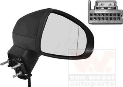 Van Wezel 0301806 наружное зеркало на AUDI A1 (8X1, 8XK, 8XF)