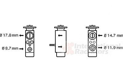 Van Wezel 06001088 расширительный клапан, кондиционер на 3 (E36)
