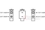 Van Wezel 06001093 расширительный клапан, кондиционер на 3 (E30)