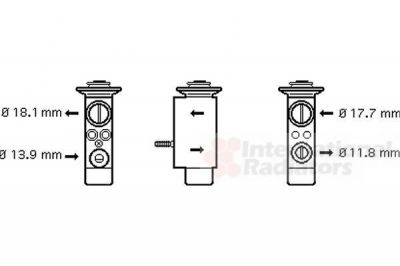 Van Wezel 06001238 расширительный клапан, кондиционер на 5 (E60)