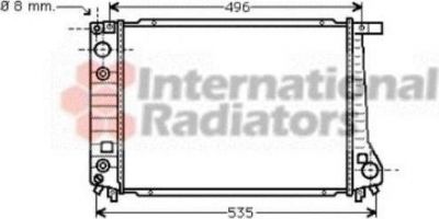 Van Wezel 06002087 радиатор, охлаждение двигателя на 3 кабрио (E30)
