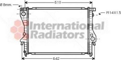 Van Wezel 06002222 радиатор, охлаждение двигателя на Z3 (E36)
