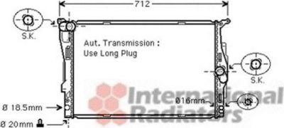 Van Wezel 06002303 радиатор, охлаждение двигателя на 1 (E87)