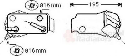 Van Wezel 06003351 масляный радиатор, автоматическая коробка передач на 3 Touring (E91)