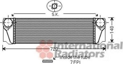 Van Wezel 06004376 интеркулер на 5 (F10, F18)