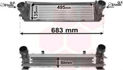 Van Wezel 06004464 интеркулер на 4 купе (F32, F82)