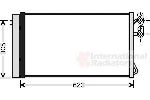 Van Wezel 06005296 конденсатор, кондиционер на 3 купе (E92)