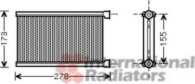 Van Wezel 06006344 теплообменник, отопление салона на 3 (E90)