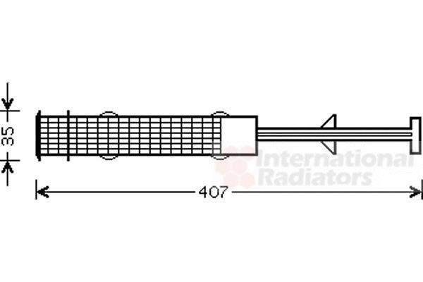 Van Wezel 0600D270 осушитель, кондиционер на 5 (E60)