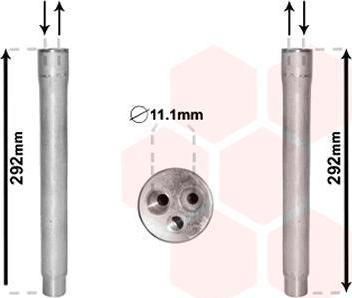 Van Wezel 0600D445 осушитель, кондиционер на 2 купе (F22, F87)