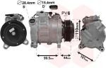 Van Wezel 0600K493 компрессор, кондиционер на 5 (F10, F18)