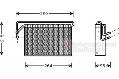 Van Wezel 0600V024 испаритель, кондиционер на X3 (E83)