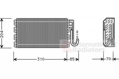 Van Wezel 0600V025 испаритель, кондиционер на 5 Touring (E39)