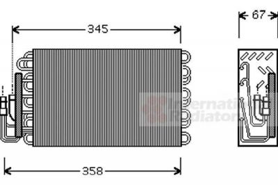 Van Wezel 0600V272 испаритель, кондиционер на 3 (E36)