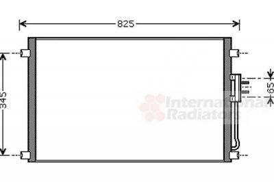 Van Wezel 07005079 конденсатор, кондиционер на DODGE CARAVAN (RG_)