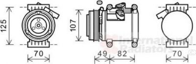 Van Wezel 0800K039 компрессор, кондиционер на CHEVROLET SPARK (M300)