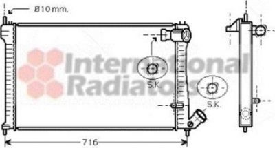 Van Wezel 09002102 радиатор, охлаждение двигателя на PEUGEOT 406 (8B)