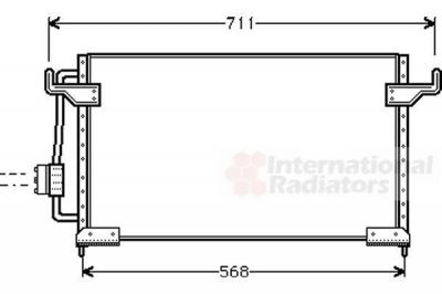 Van Wezel 09005085 конденсатор, кондиционер на PEUGEOT 605 (6B)