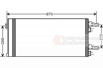 Van Wezel 09005246 конденсатор, кондиционер на PEUGEOT BOXER автобус