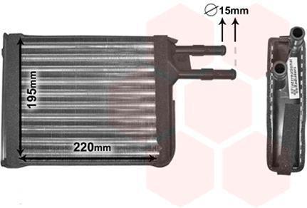 Van Wezel 09006128 теплообменник, отопление салона на PEUGEOT BOXER автобус (230P)