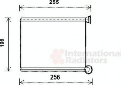 Van Wezel 09006281 теплообменник, отопление салона на PEUGEOT 308 CC