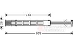 Van Wezel 0900D247 осушитель, кондиционер на FIAT DUCATO c бортовой платформой/ходовая часть (250, 290)