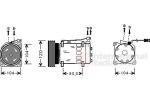 Van Wezel 0900K175 компрессор, кондиционер на PEUGEOT 607 (9D, 9U)