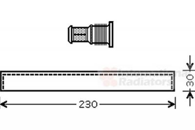 Van Wezel 1100D061 осушитель, кондиционер на DAIHATSU MATERIA (M4_)