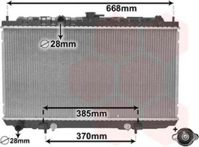 Van Wezel 13002218 радиатор, охлаждение двигателя на NISSAN PRIMERA Hatchback (P12)