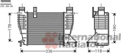 Van Wezel 13004340 интеркулер на NISSAN NOTE (E11)