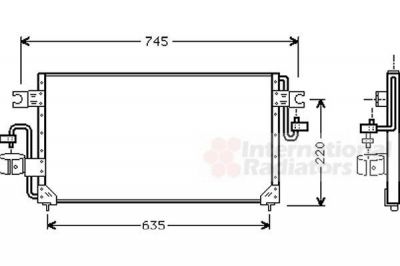 Van Wezel 13005163 конденсатор, кондиционер на NISSAN SUNNY III Hatchback (N14)