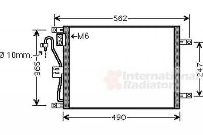 Van Wezel 13005252 конденсатор, кондиционер на NISSAN MICRA III (K12)