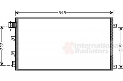 Van Wezel 13005281 конденсатор, кондиционер на NISSAN QASHQAI / QASHQAI +2 (J10, JJ10)