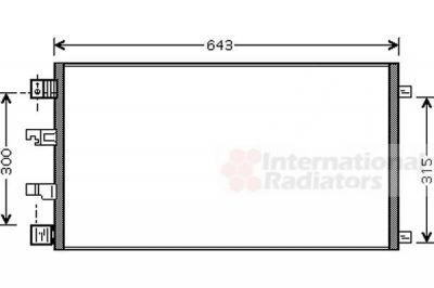 Van Wezel 13005290 конденсатор, кондиционер на NISSAN QASHQAI / QASHQAI +2 (J10, JJ10)