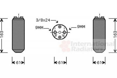 Van Wezel 1300D037 осушитель, кондиционер на NISSAN ALMERA I Hatchback (N15)
