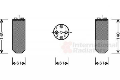 Van Wezel 1300D208 осушитель, кондиционер на NISSAN SUNNY III Hatchback (N14)