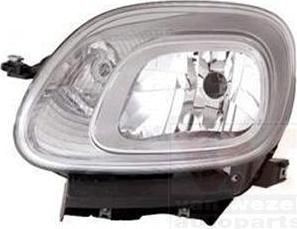 Van Wezel 1607961M основная фара на FIAT PANDA VAN (312_, 312)
