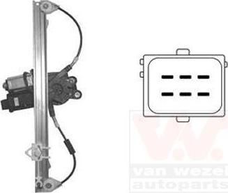 Van Wezel 1624269 подъемное устройство для окон на FIAT GRANDE PUNTO (199)