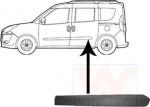 Van Wezel 1638425 облицовка / защитная накладка, дверь на FIAT DOBLO c бортовой платформой/ходовая часть (263)