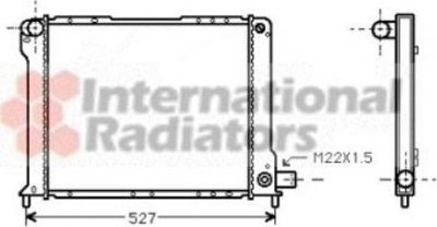 Van Wezel 17002080 радиатор, охлаждение двигателя на FIAT CROMA (154)