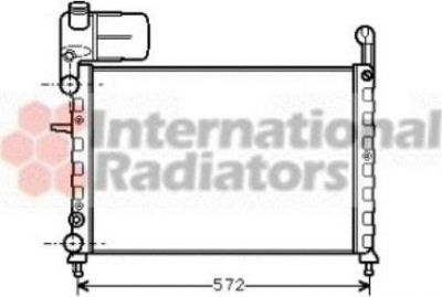 Van Wezel 17002101 радиатор, охлаждение двигателя на FIAT TEMPRA (159)