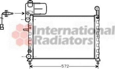 Van Wezel 17002120 радиатор, охлаждение двигателя на FIAT TEMPRA (159)