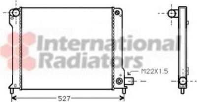 Van Wezel 17002123 радиатор, охлаждение двигателя на FIAT CROMA (154)