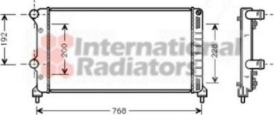 Van Wezel 17002250 радиатор, охлаждение двигателя на FIAT DOBLO вэн (223, 119)