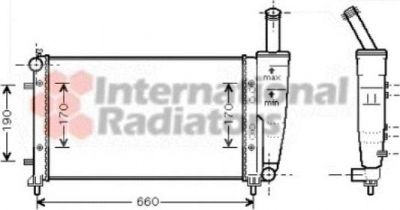 Van Wezel 17002290 радиатор, охлаждение двигателя на FIAT PUNTO (188)