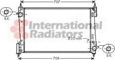 Van Wezel 17002311 радиатор, охлаждение двигателя на FIAT PUNTO (199)