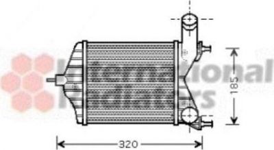 Van Wezel 17004280 интеркулер на FIAT PUNTO (188)