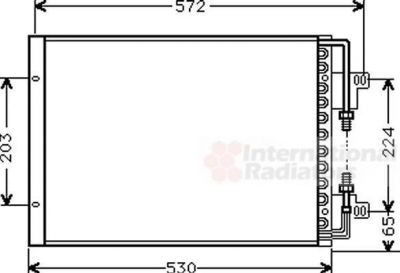 Van Wezel 17005155 конденсатор, кондиционер на FIAT CROMA (154)